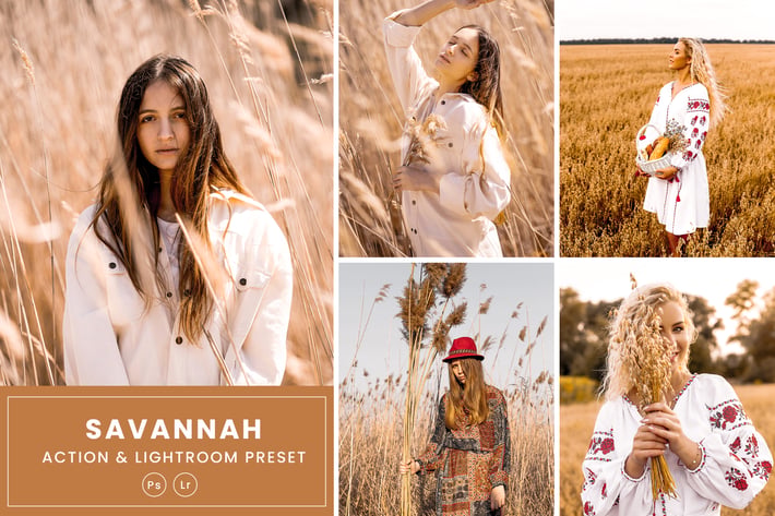 Savannah Photoshop Action & Lightrom Presets