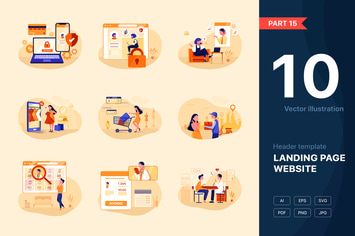 [Part 15] Website Illustrations Set