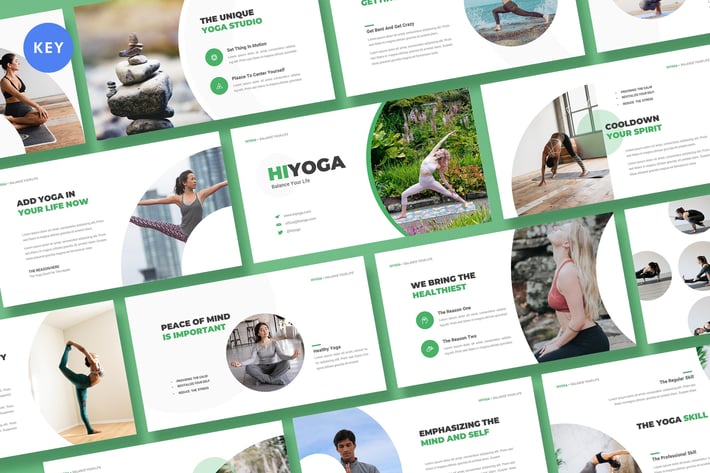 Hiyoga Yoga Class Keynote Template
