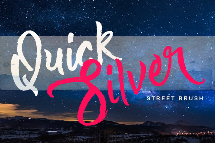 Quick Silver Logotype Brush