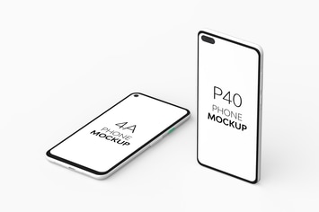 4A Phone & P40 Phone Mockup