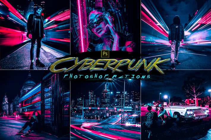 Cyberpunk Photoshop Actions
