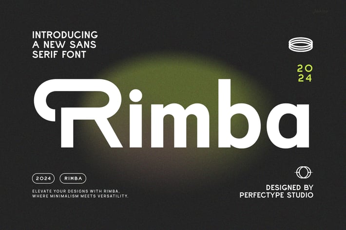 Rimba Modern Futuristic Sans Serif Font
