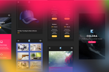 Colora - Colorful Material Design Mobile Template