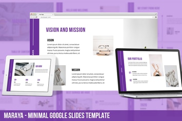 Maraya - Minimal Google Slides Template