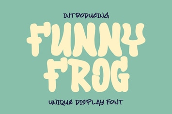 Funny Frog - Funny Display Font