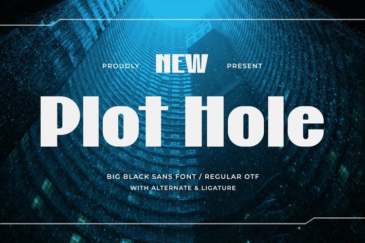 Plot Hole - Big Black Sans Font