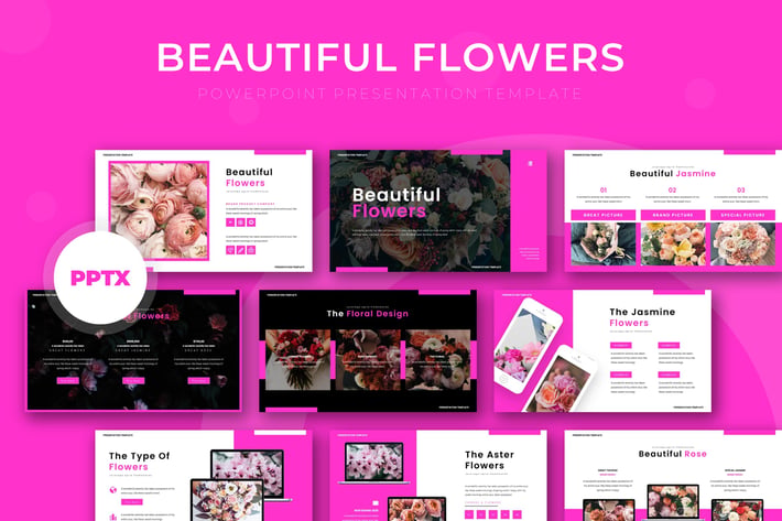 Beautiful Flowers - Powerpoint Template