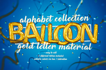 Foil Balloon Letters Set