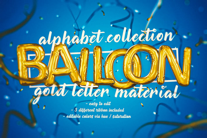 Foil Balloon Letters Set