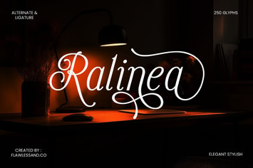 Ralinea - Modern Script Font
