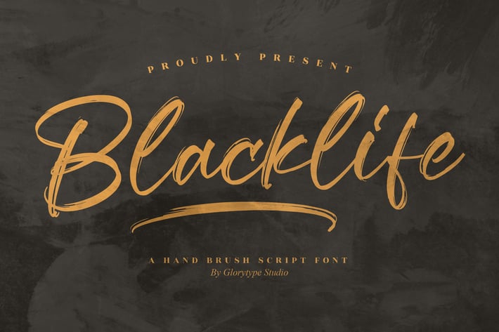 Blacklife Hand Brush Script Font