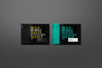 Envelope Mockup Black Bubble Mailing