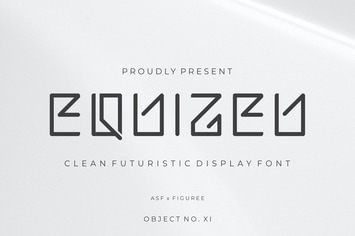 Equizeu - Clean Futuristic Font