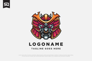 Samurai Mascot Logo Design