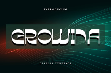 Growina | Display Typeface Font