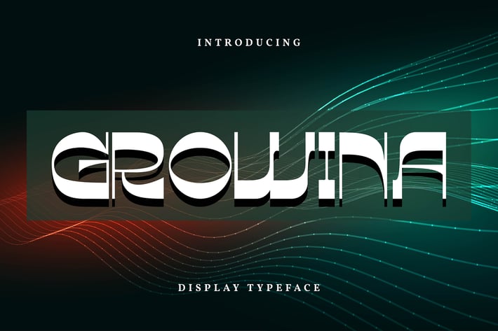 Growina | Display Typeface Font