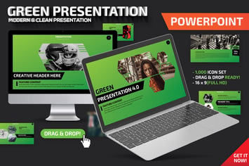 Green Powerpoint Presentation Template