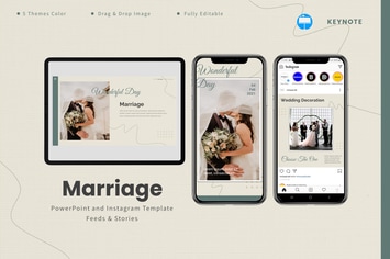 Marriage  - Keynote & Instagram Template