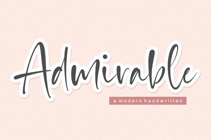 Admirable Script Font