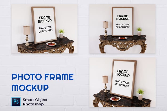 Blank Photo Frame Mockup