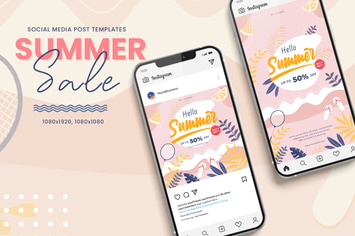 Summer Sale Social Media Post Templates
