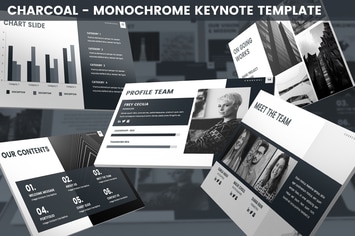 Charcoal - Monochrome Keynote Template