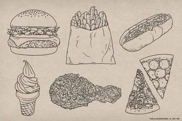 Food Pack Illustration