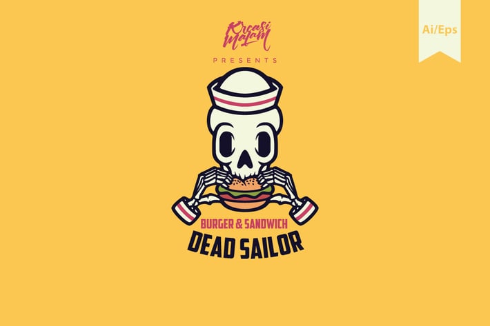 Dead Sailor Logo Template