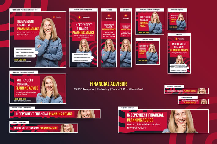 Financial Advisor Banners Ad