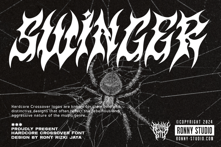 Swinger - Hardcore Crossover Font
