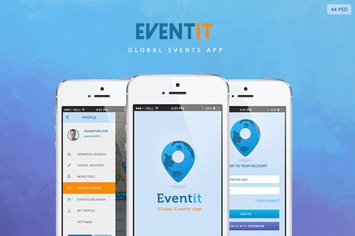 Eventit - Mobile Application UI