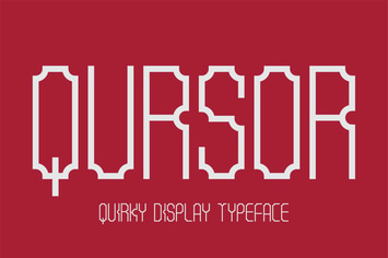 Qursor | Unique Display Typeface