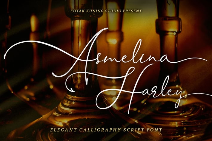 Asmelina Harley - Elegant Script Font