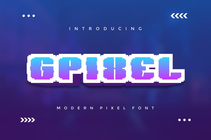 Gpixel - Modern Pixel Font