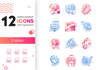 Women Leadership Icons