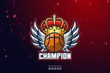 Basketball Champion Logo Template
