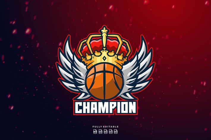 Basketball Champion Logo Template