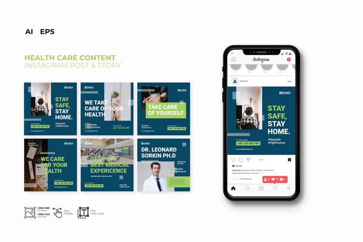 Prevent Medical Health Instagram Template