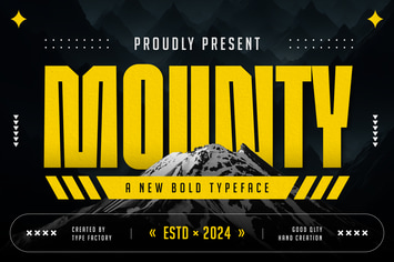 Mounty - New Bold Typeface