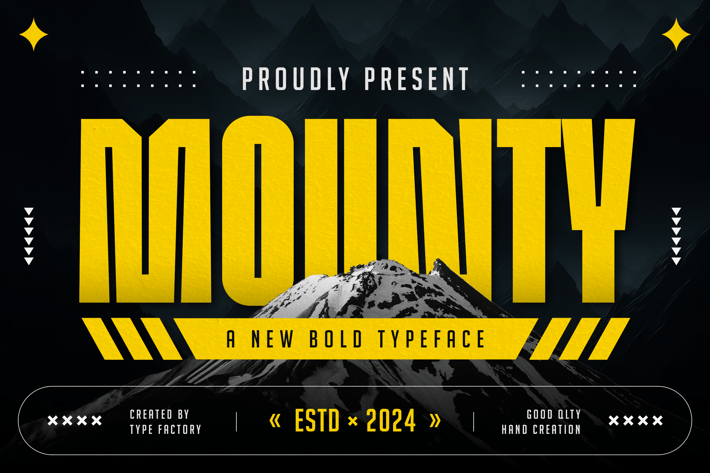 Mounty - New Bold Typeface