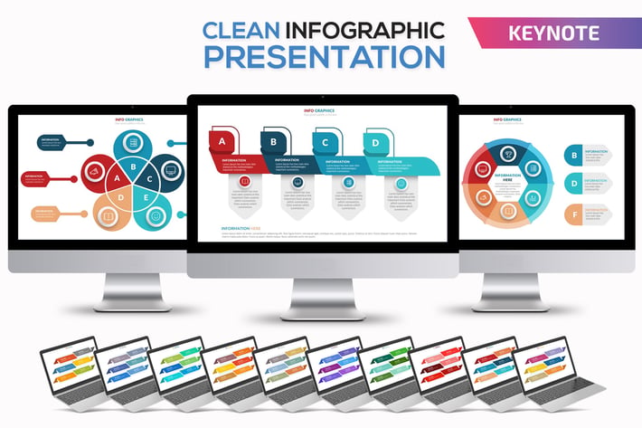 Clean Infographics Keynote Template