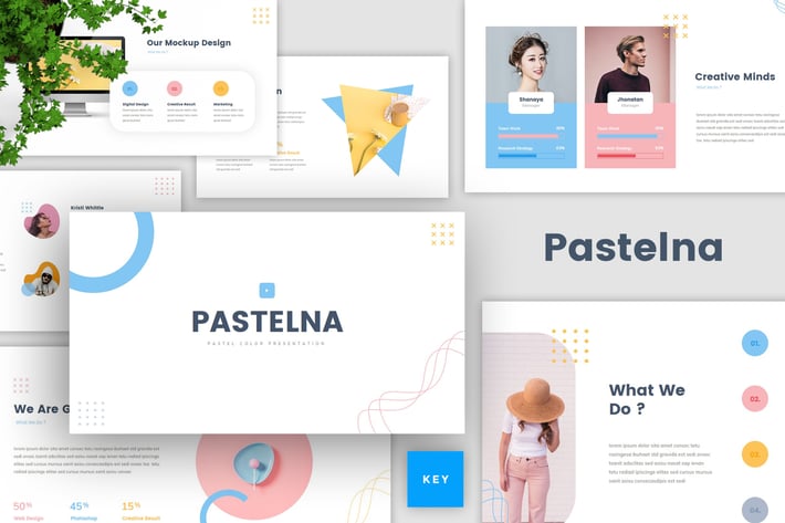 Pastel Color Keynote Template