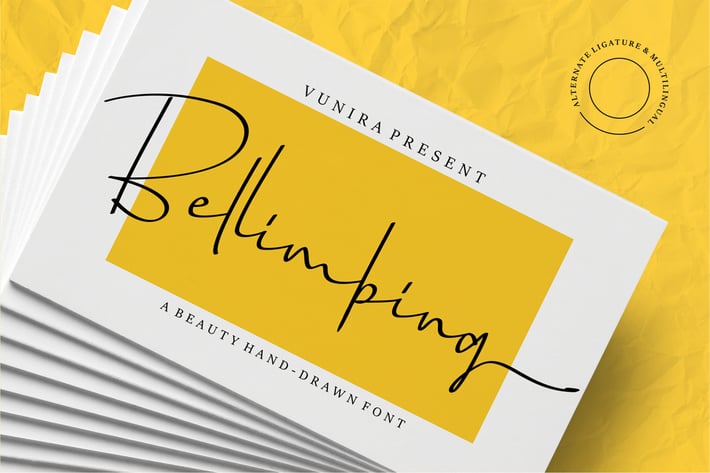Bellimbing | A Beauty Hand-Drawn Font 