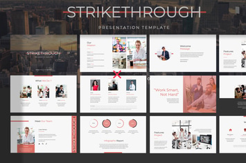 STRIKETHROUGH - Google Slide Presentation Template