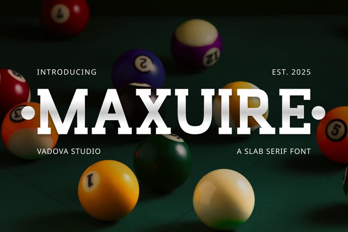 Maxuire Slab Serif Font