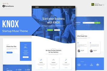KNOX - Startup, Agency, Apps Muse Template