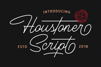 Houstoner Script + Extras Ampersands