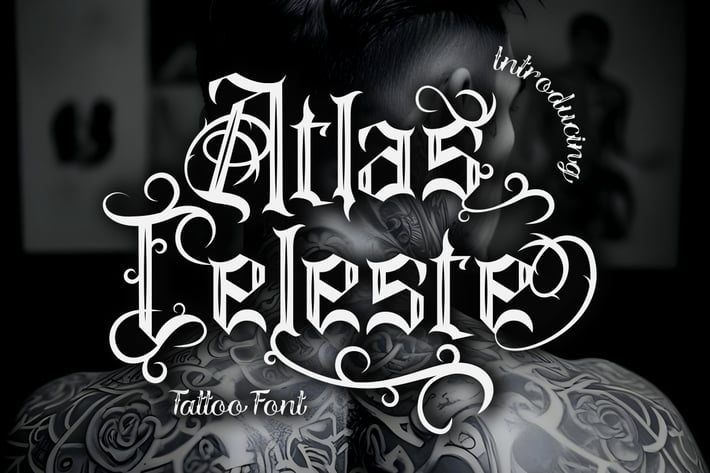 Atlas Celeste - Tattoo Font