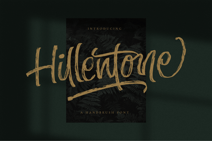 Hillentone - Brush Font
